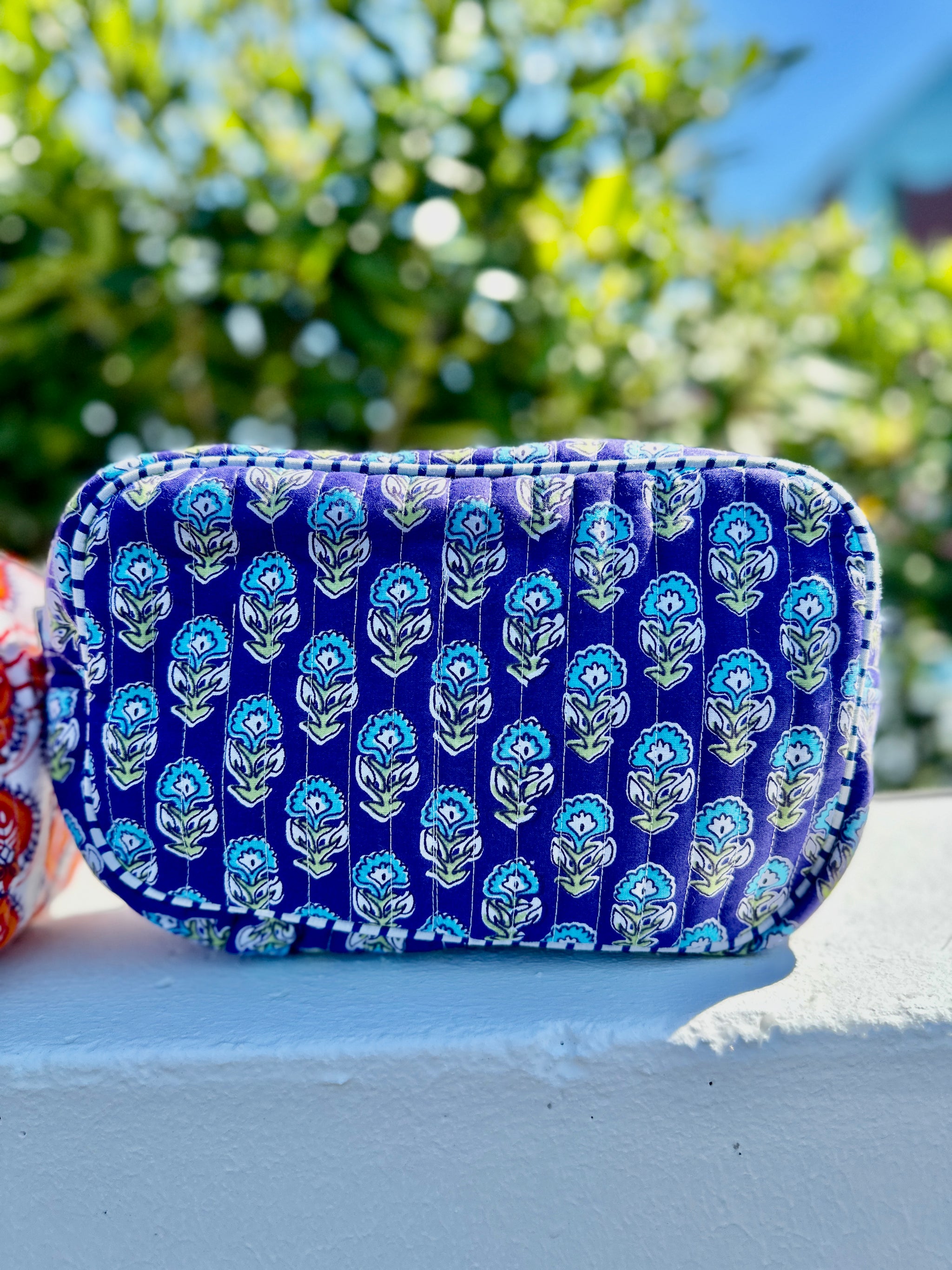 trousse pochette boheme en bleue isla bonita paris