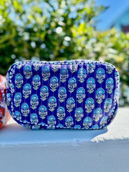 trousse pochette boheme en bleue isla bonita paris