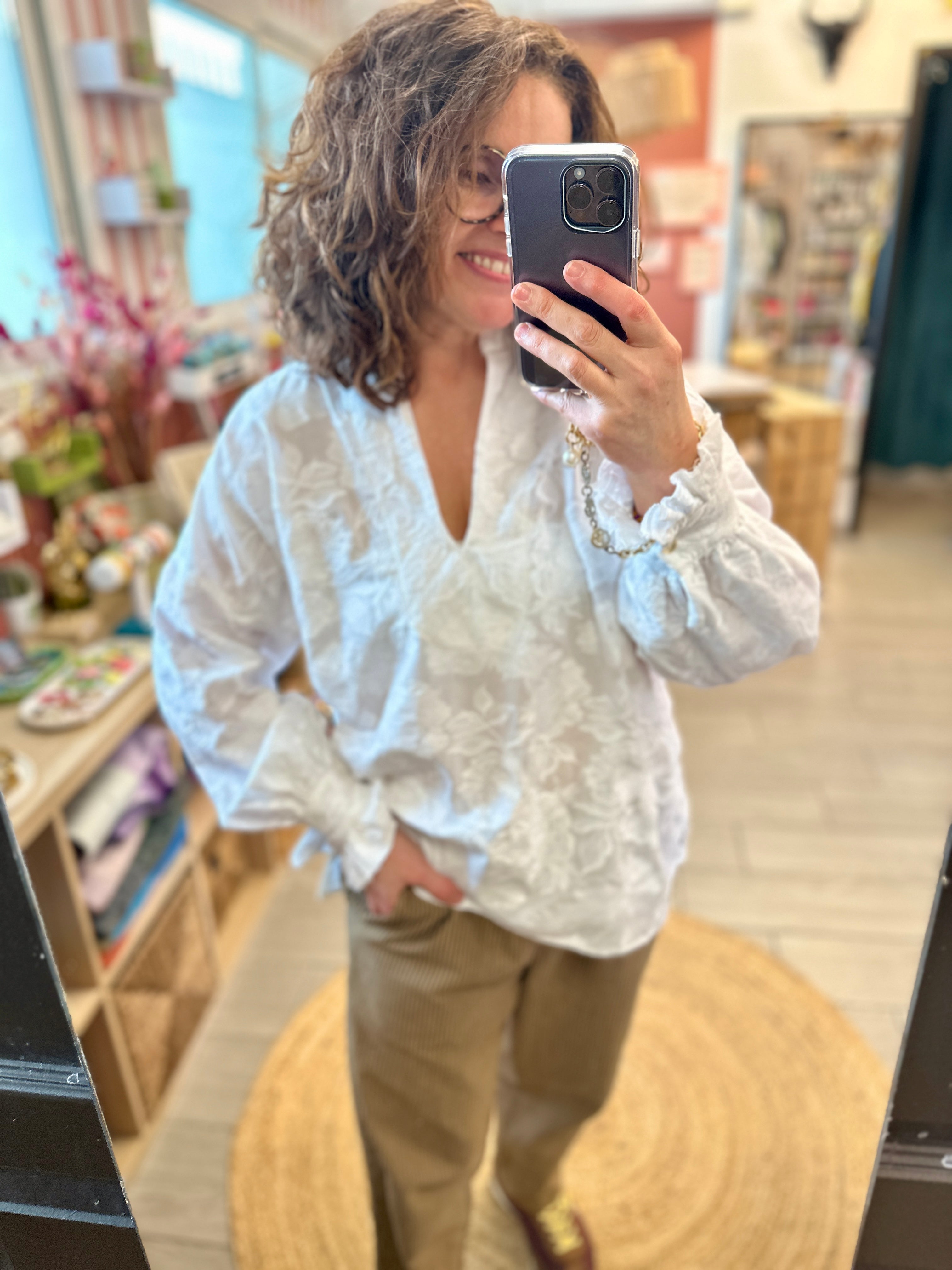 tunique blanche coton banditas hossegor