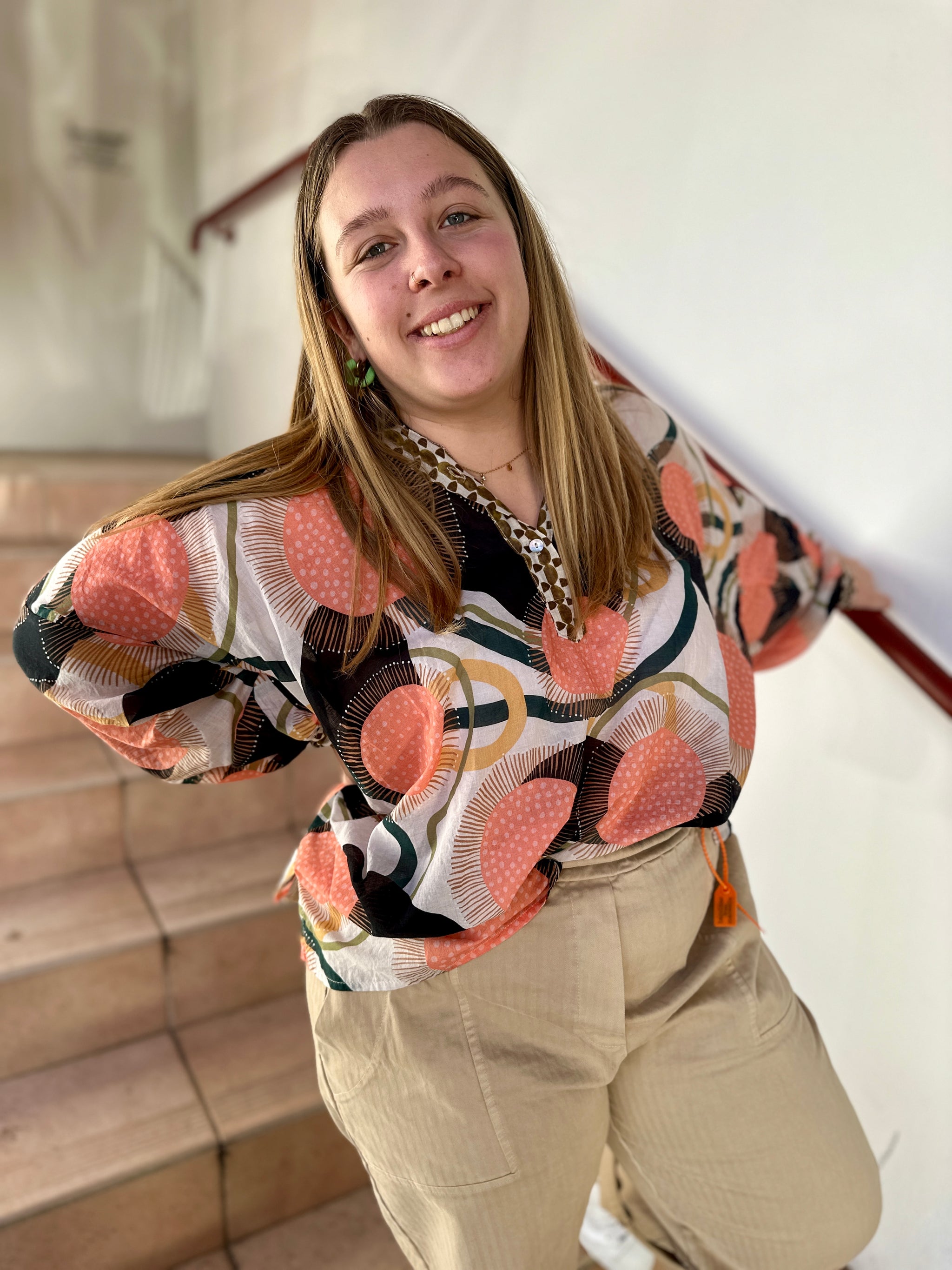 tunique imprimee multicolore banditas grande taille mont de marsan