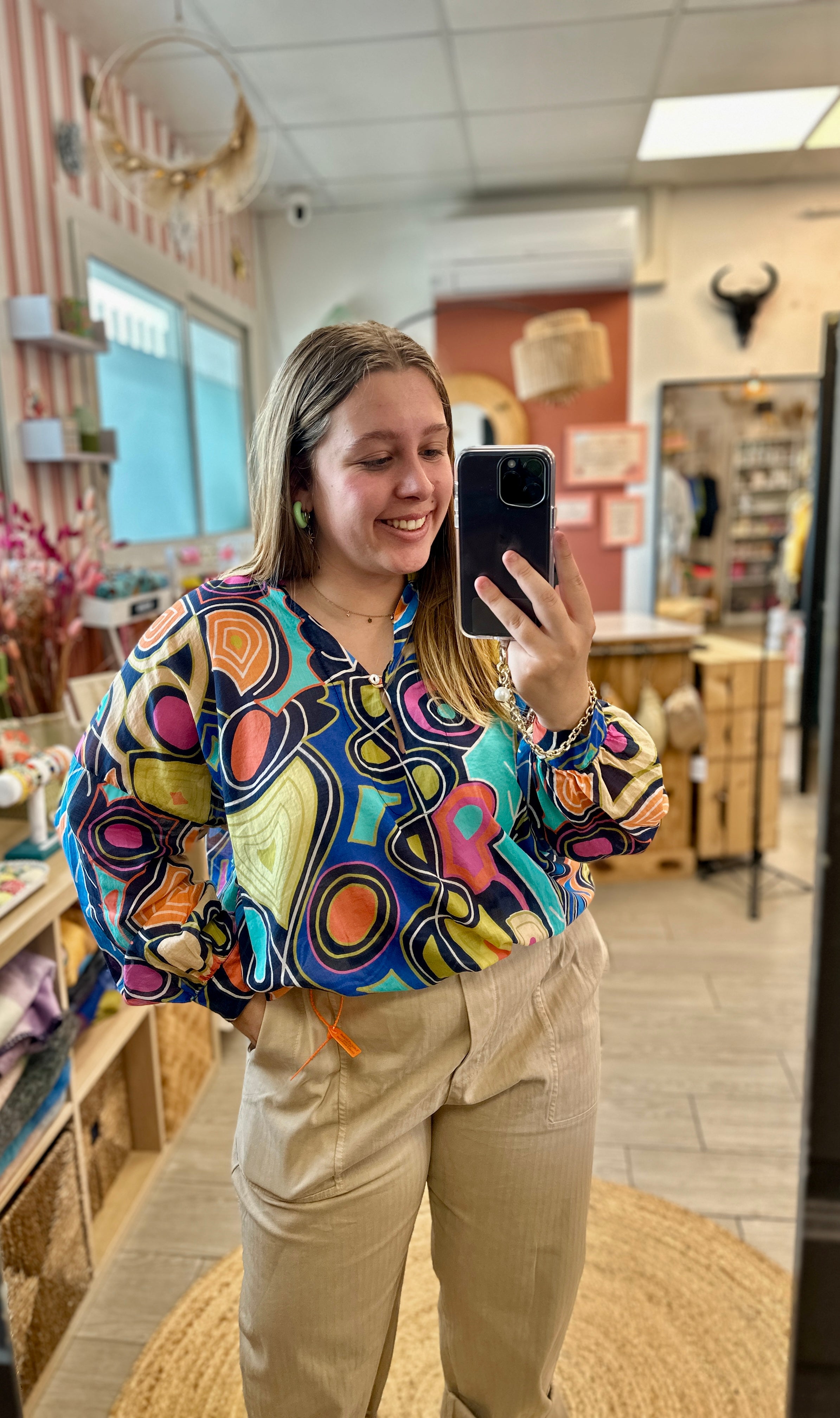 tunique multicolore coton anditas perpignan