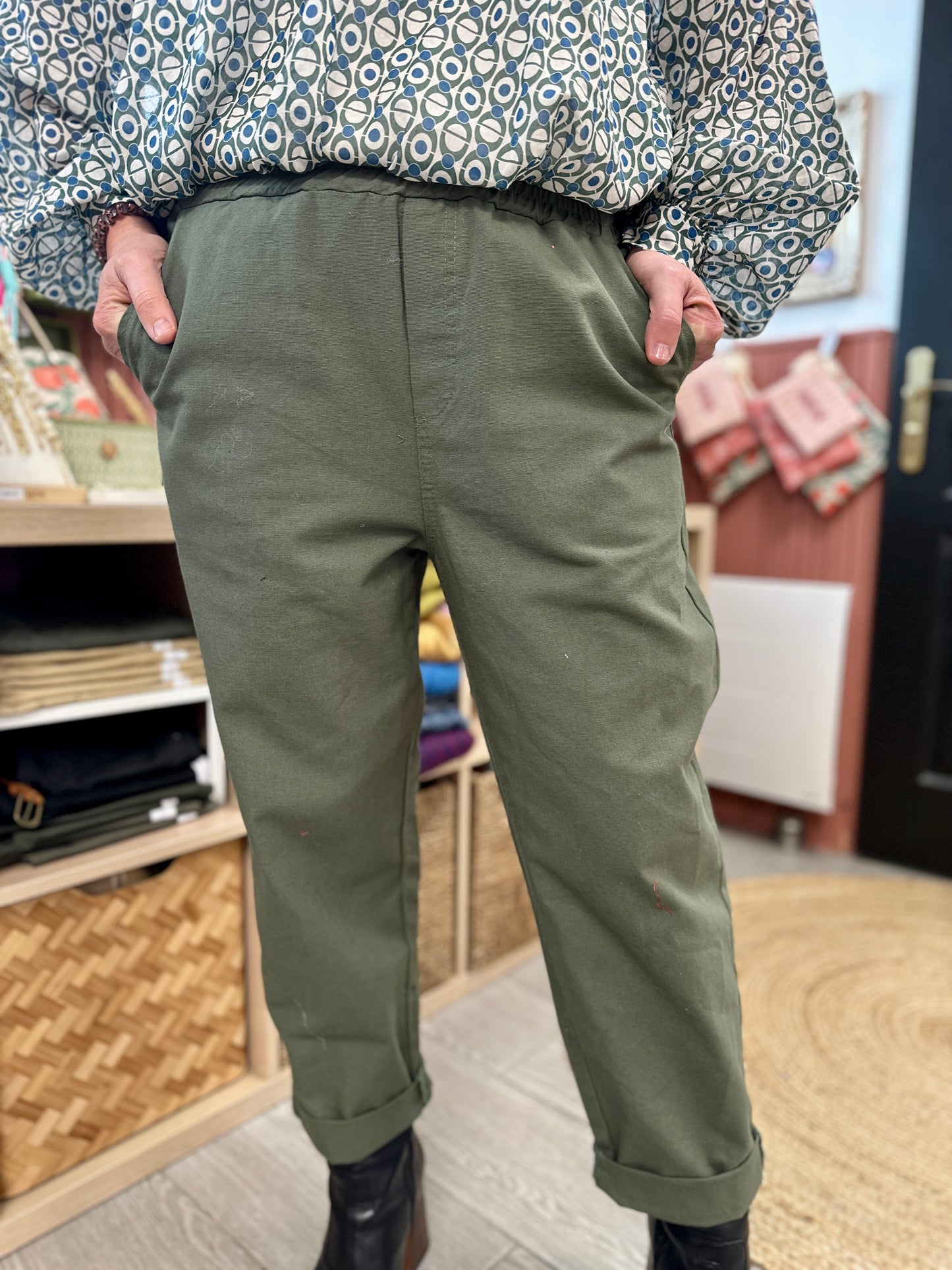 pantalon tyle barrel coupe straight incontournable banditas poheme carqueiranne