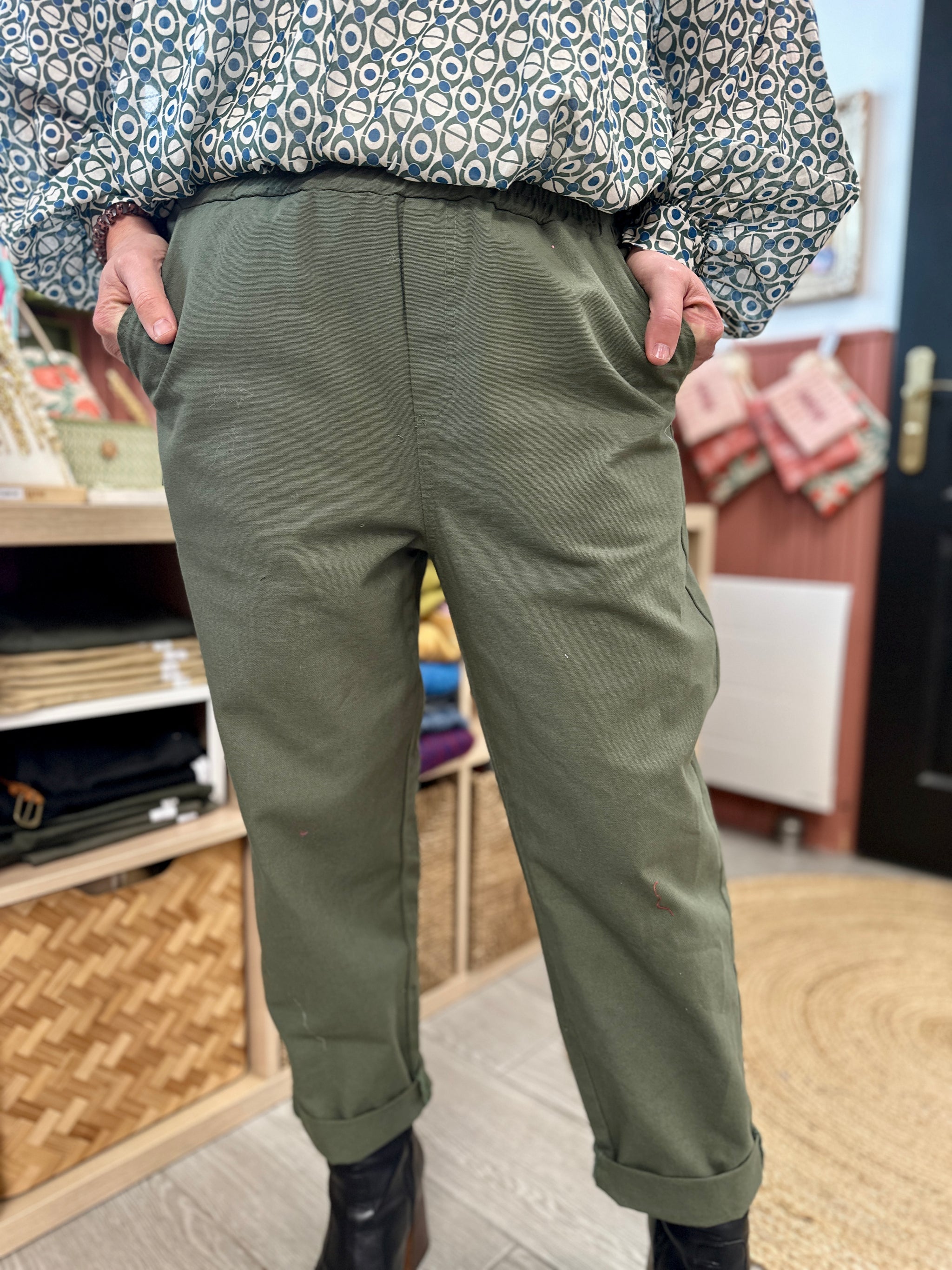 pantalon tyle barrel coupe straight incontournable banditas poheme carqueiranne