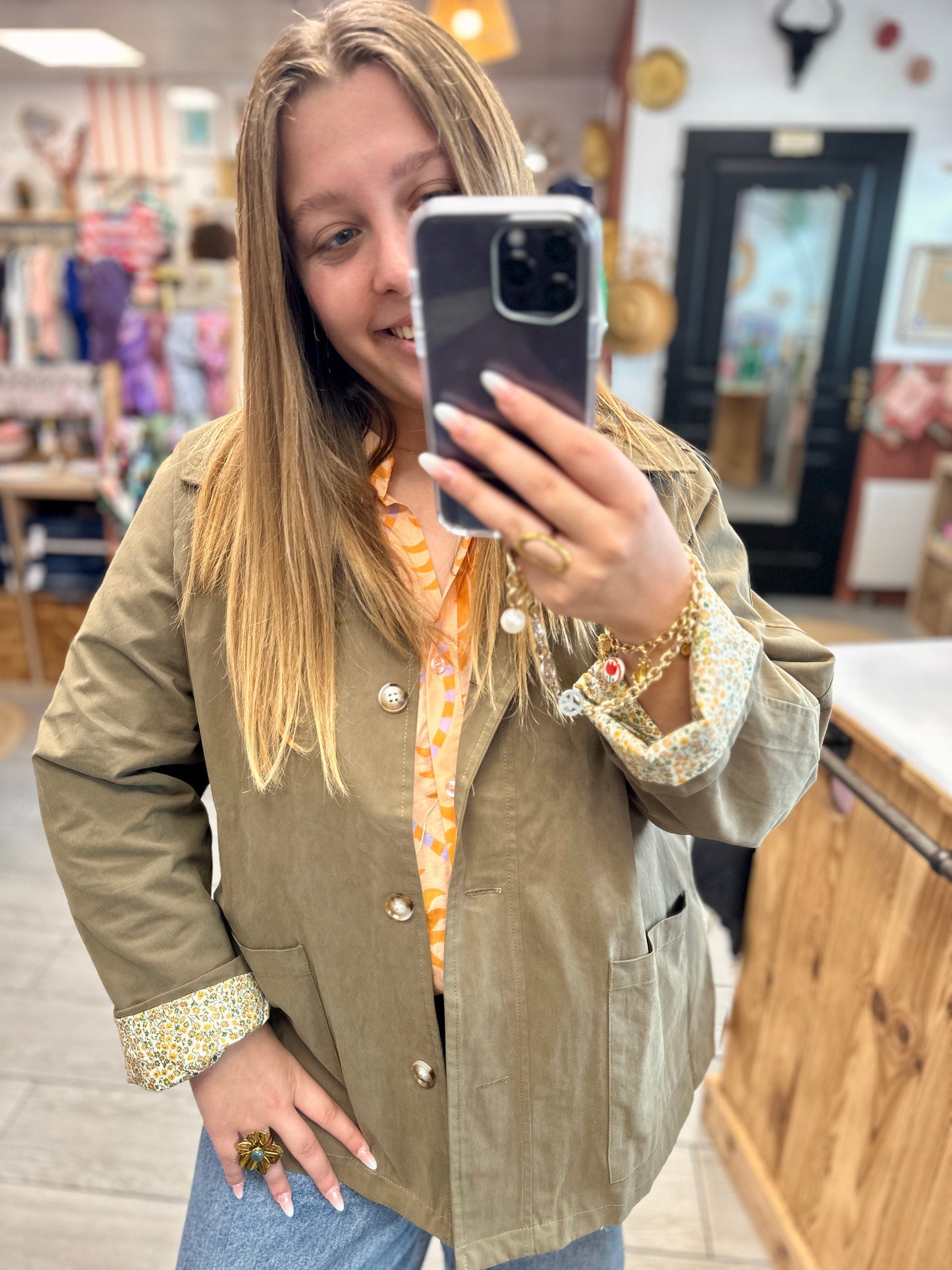 veste kaki femme grande taille style casual banditas bruges