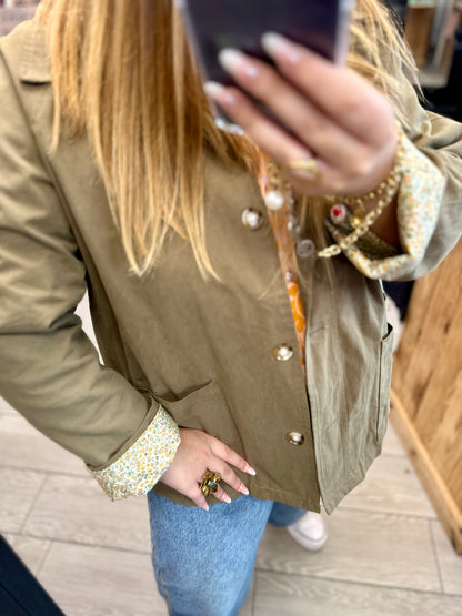 veste jeanne femme coton kaki johanna paris portrets 