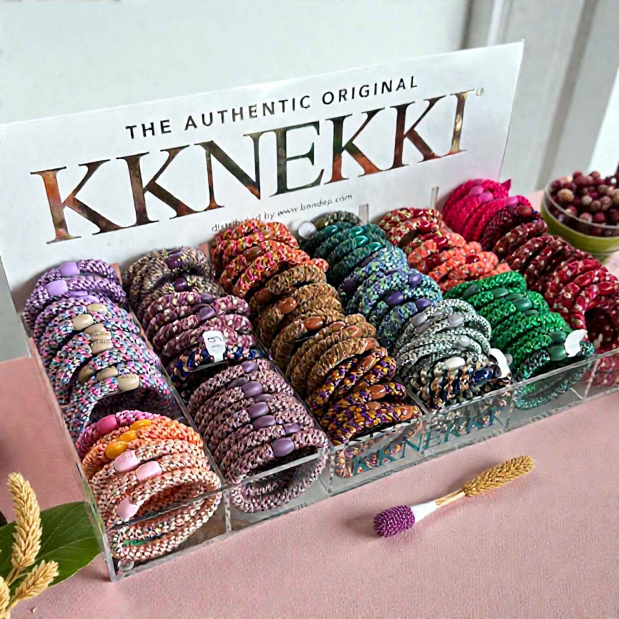 Elastiques cheveux KKNEKKI originaux colores resistants