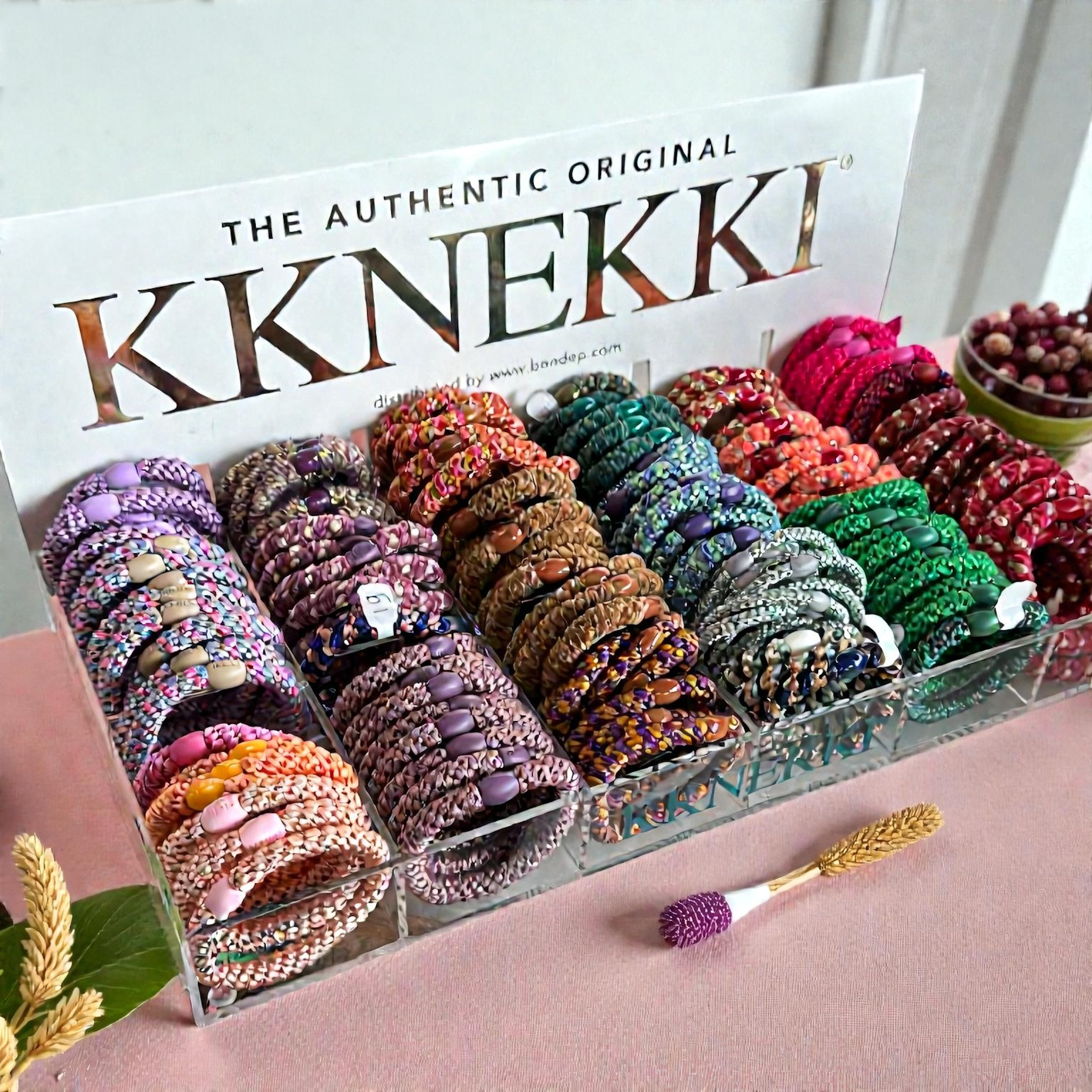 Elastiques cheveux KKNEKKI originaux colores resistants