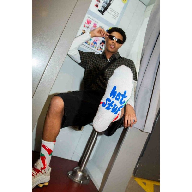 🌶️Chaussettes “Hot Stuff” – Détail fun qui réveille le look