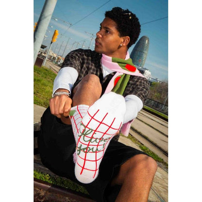 Chaussettes Olivia – L’apéro s’invite jusque dans vos looks