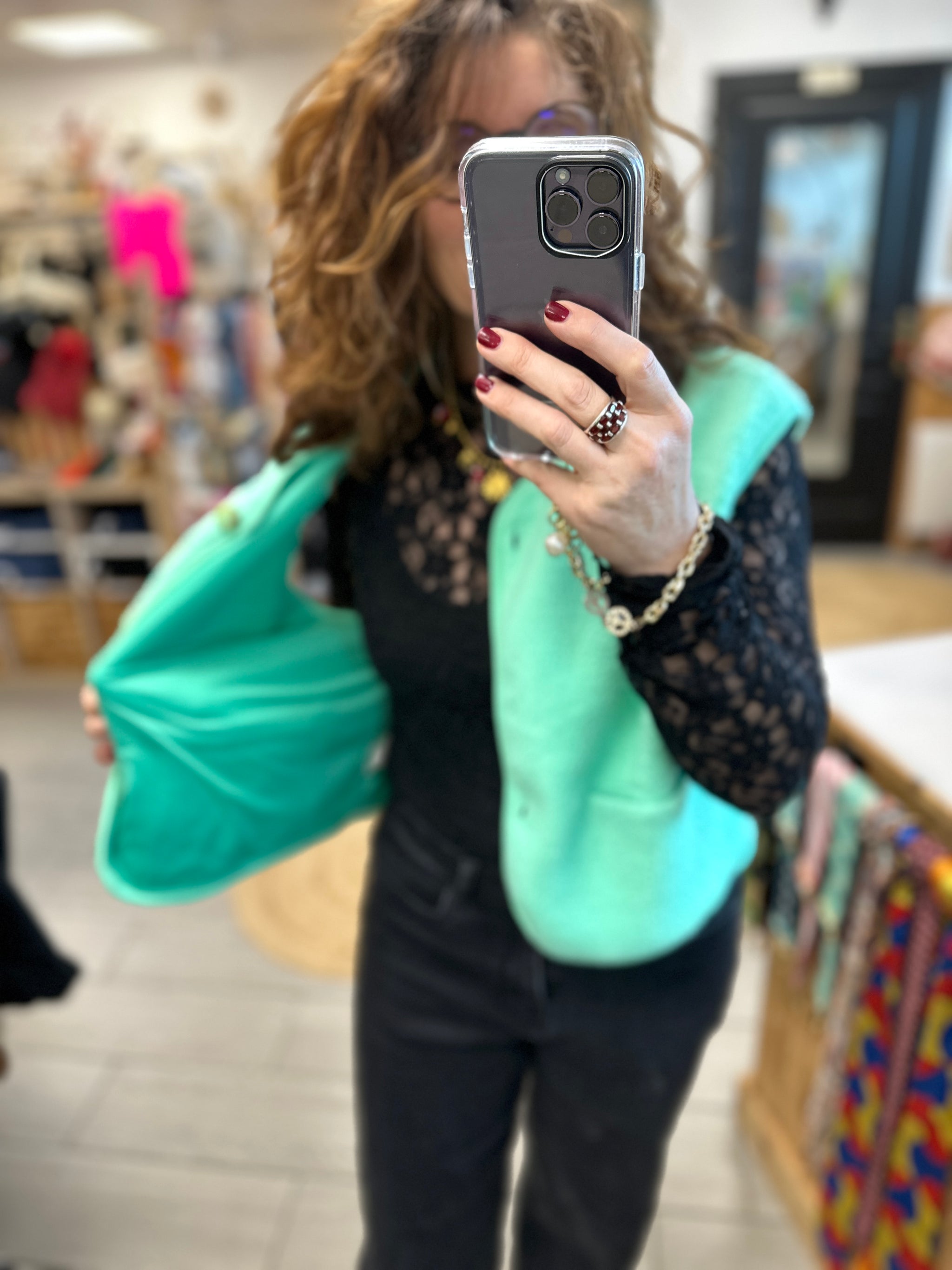 Gilet moumoute femme look cosy chic