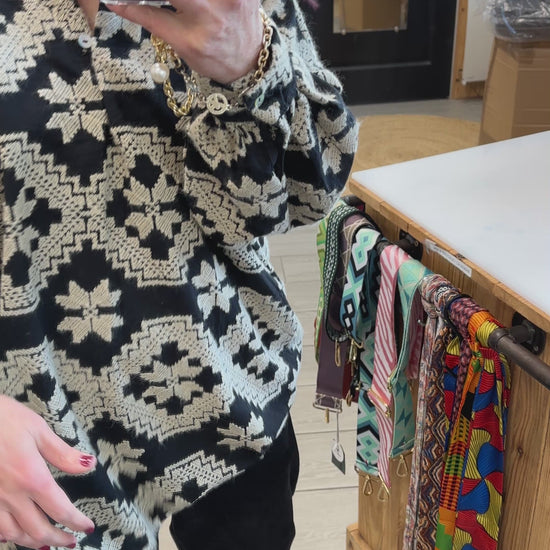 Tunique Banditas oversize pour femme taille 40 à 50 - Abana 64990